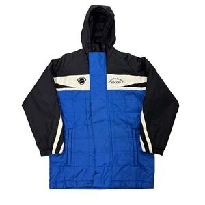 Vintage Y2K Nike Eastern Illinois Panthers Soccer Jacket‎ Mens Small Blue Black